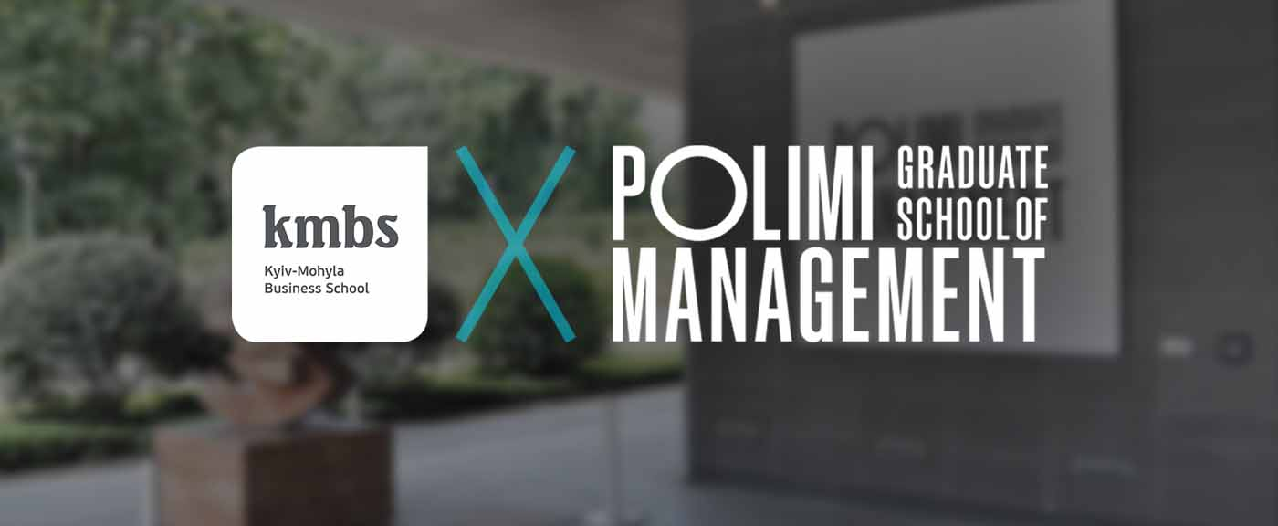 Новини міжнародної співпраці: kmbs стала партнером Politecnico di Milano School of Management